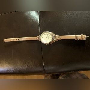 Tan Fossil watch